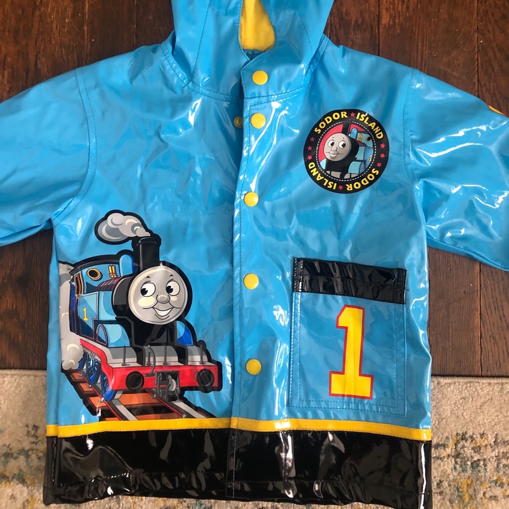 Thomas the tank engine rain jacket